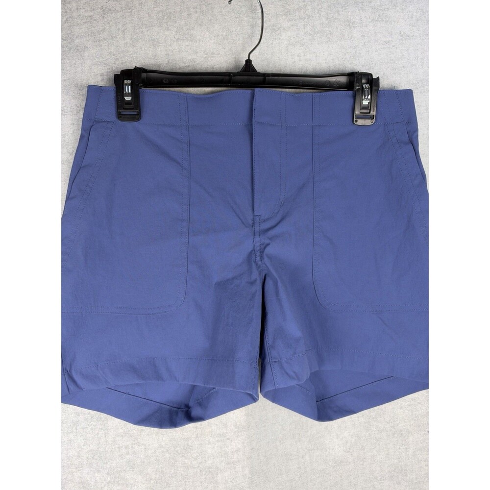 Eddie Bauer Women's 4.5” Inseam Lightweight Hiker Short Blue Sz 4 Elastic Waist